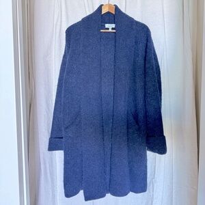 & Other Stories blue oversized cardigan